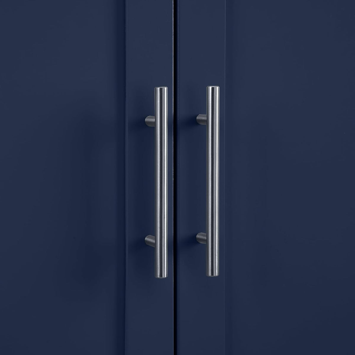 Crosley Furniture Savannah Tall Pantry Storage Cabinet with Shelves, Kitchen, Dining, or Laundry Room, Navy