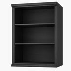 Rresyet 3 Tier Bookcase 27.6" W Bookshelf, Black
