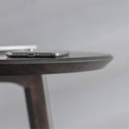 Round Snack Table, 2-Layer Telephone Table with Partition, Nightstand for Library Reading Room Balcony, 59 * 59 * 66CM(Size:59 * 59 * 66CM,Color:A)