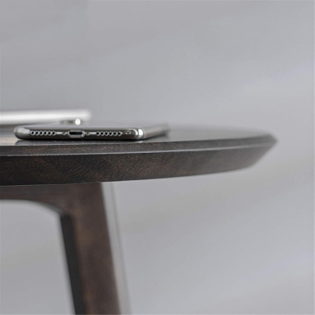Round Snack Table, 2-Layer Telephone Table with Partition, Nightstand for Library Reading Room Balcony, 59 * 59 * 66CM(Size:59 * 59 * 66CM,Color:A)