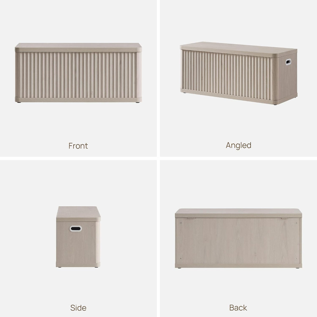 SICOTAS Storage Bench 40.2" Wide Shoe Bench with Lift Top Large Wooden Storage Chest Trunk Modern Blanket Chest with 2 Safety Hinges & Seating for Bedroom Entryway Living Room Hallway