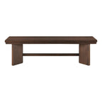 Lexicon Dining Bench for Dining Room Table, 59" Wood Bench for Home and Kitchen, Indoor Wooden Bench for Dining Room, Kitchen Bench, Living Room Bench, Easy Assembly, Walnut