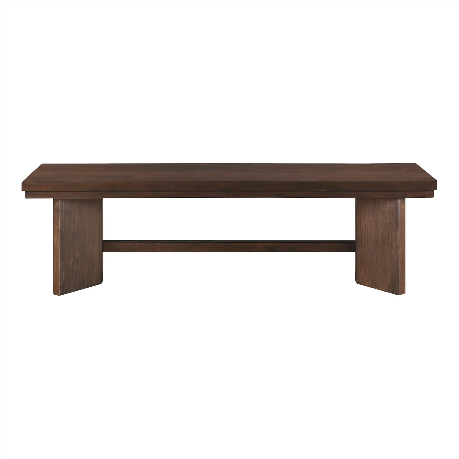 Lexicon Dining Bench for Dining Room Table, 59" Wood Bench for Home and Kitchen, Indoor Wooden Bench for Dining Room, Kitchen Bench, Living Room Bench, Easy Assembly, Walnut