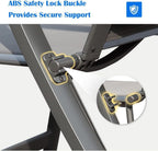 Folding Patio Chair with Textilene Seat and Aluminum Frame for Camping, Beach, Backyard, Tailgating, and Sports Events