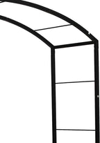 Steel Garden Arch, 7'2" High x 4'7" Wide, Garden Arbor for Various Climbing Plant, Outdoor Garden Lawn Backyard