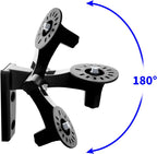2 Pack Adjustable Wall Mount Compatible with Wyze Cam Pan V3/V4, Black | 180 Degree Swivel Adjustable Mount Camera Wall/Ceiling Indoor/Outdoor Mounting Bracket for Blink Mini Pan-Tilt Camera