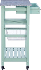 Linon Kitchen Island, Green, 15.75 x 22.83 x 33.86 Inches