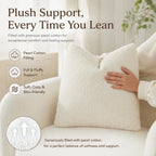 79.5" Boucle Sofas for Living Room, 3-Seater Couch for Apartment, Beige