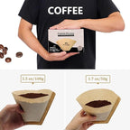 #4 Cone Coffee Filter 8-12 Cup, 200 Count Unbleached Natural Paper, No Blowout, Disposable for Pour Over and Drip Coffee Maker
