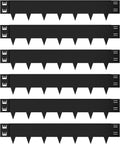 Galvanized Steel Landscape Edging - 40 Inch Strips, 8 Inch Depth, 6-Pack Black Bendable Metal Edging - 20FT Total Length