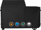 Heavy Duty 600D Polyester Cover Compatible with Traeger Grills BAC761 Woodridge Pellet Grill and Smoker TFB86MLH All Weather Grill Cover Accessory Replacement