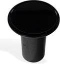 SAFAVIEH Couture Collection - Lolita Black Concrete Accent Table, Modern Round Top Side Table, High Gloss Finish, Fully Assembled (SFV2622A)