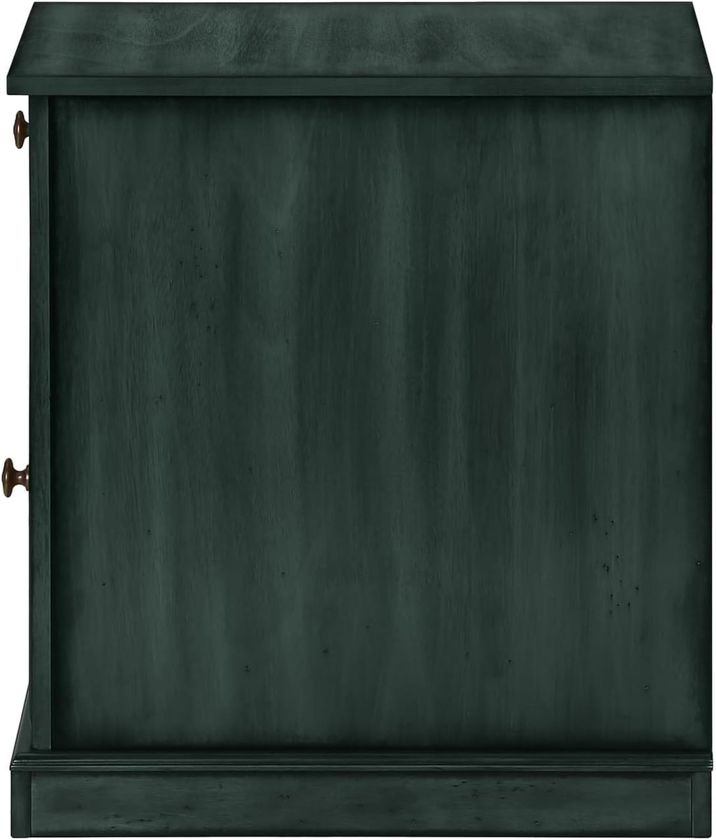 Monarch Specialties I 3992 Accent Table, End, Side Table, Nightstand, Antique Blue Veneer, Traditional