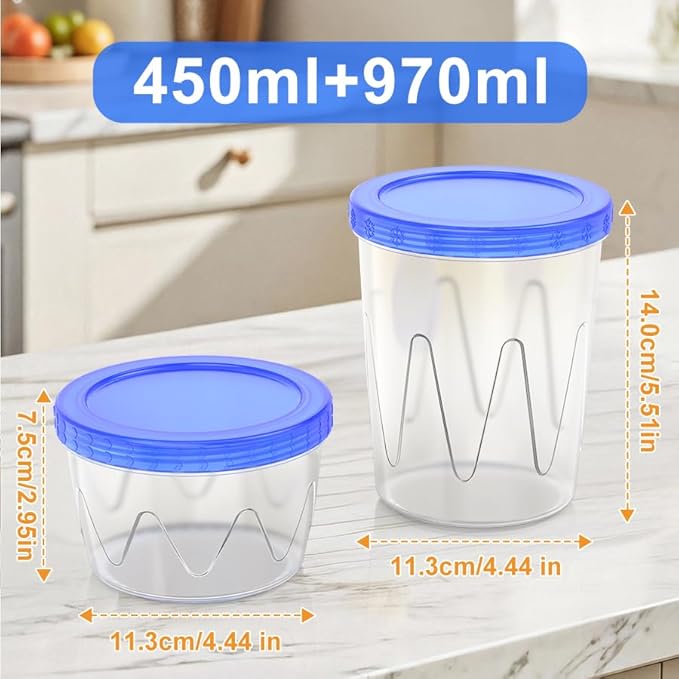 Freezer Storage Containers Deli Containers with Lids BPA Free Microwave and Dishwasher Safe,Food Storage Containers with Lids,Soup Containers for Oats/Salad