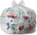 Aluf Plastics 45 Gallon 0.9 MIL Clear Garbage Bags - 36" x 47" - Pack of 100 - For Industrial, Healthcare, & Municipal