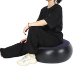 Round Footrest Stool, IndoorOutdoor Camping Outdoor Mattress Inflatable Ottoman for Camping Backyard Patio Garden Home