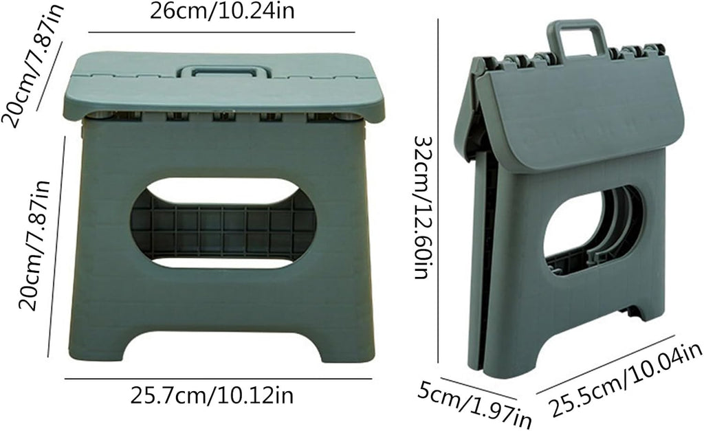 Lightweight Foldable Multi-Purpose Bathroom Stool Outdoor Portable Chair Fishing Tool Accessories for Kitchen Small Portable Folding Stools Chair for Adults Stool with Handle Small