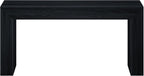 Plank+Beam Grand Console Table, 66 Inch, Black Wirebrush