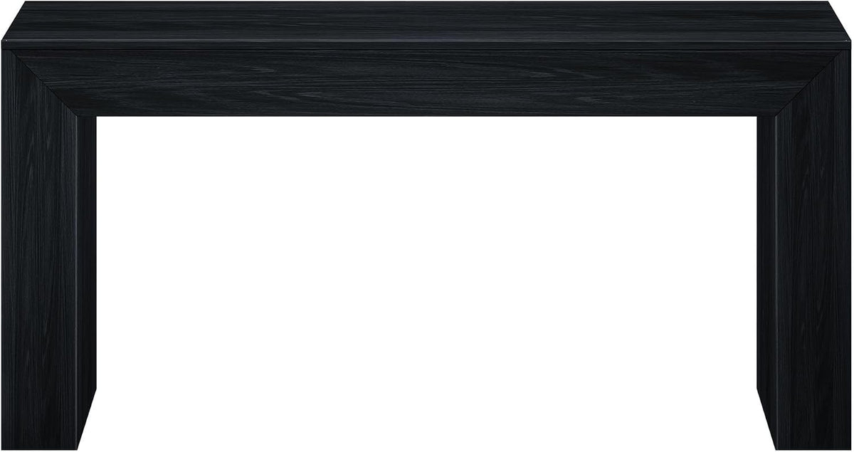Plank+Beam Grand Console Table, 66 Inch, Black Wirebrush
