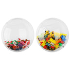 Yungyan 2 Pcs Acrylic Toy Wall Organizer Wall Mounted Toy Storage for Kids Hanging Dispenser Display Clear Storage Bin for Nursery Playroom Cars Trainsn(Classic Style)