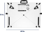 Pacific Arc Table Top Drawing Board with Parallel Bar, White, 30 inches by 42 inches
