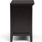 SIMPLIHOME Amherst Solid Wood 24 inch Wide Traditional-Style Bedside Nightstand Tables in Hickory Brown for the Living Room and Bedroom (Set of 2)