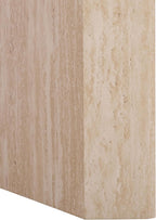 SAFAVIEH Home Collection - Woodrow Square Accent Table, Neutral Beige Faux Travertine Veneer (ACC7006B)