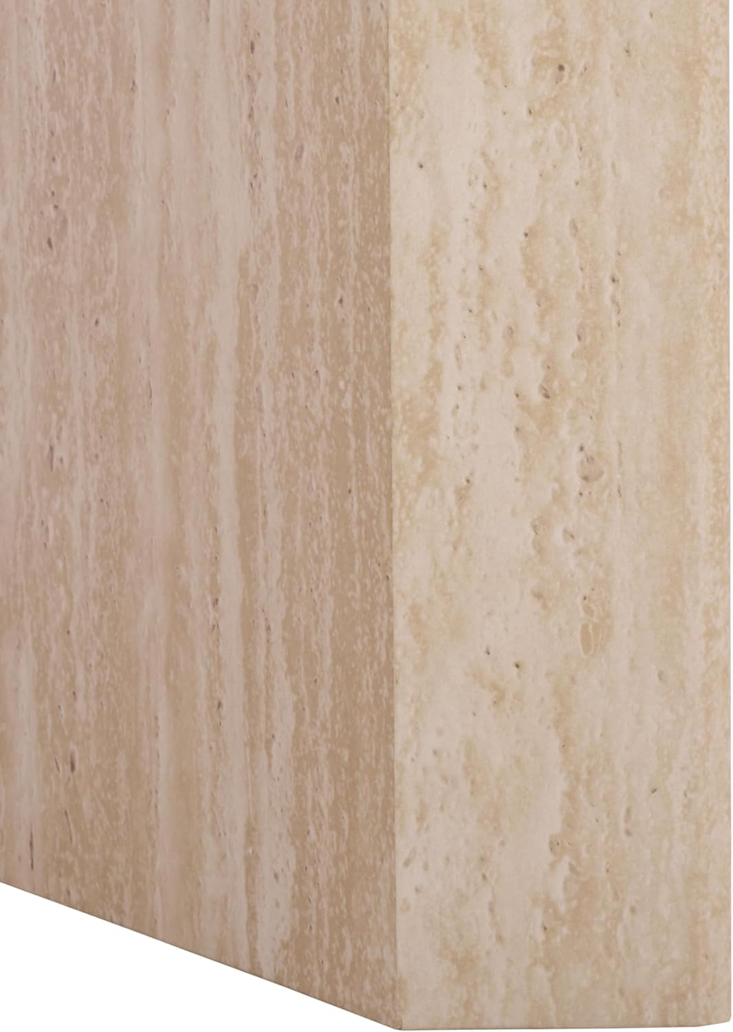 SAFAVIEH Home Collection - Woodrow Square Accent Table, Neutral Beige Faux Travertine Veneer (ACC7006B)