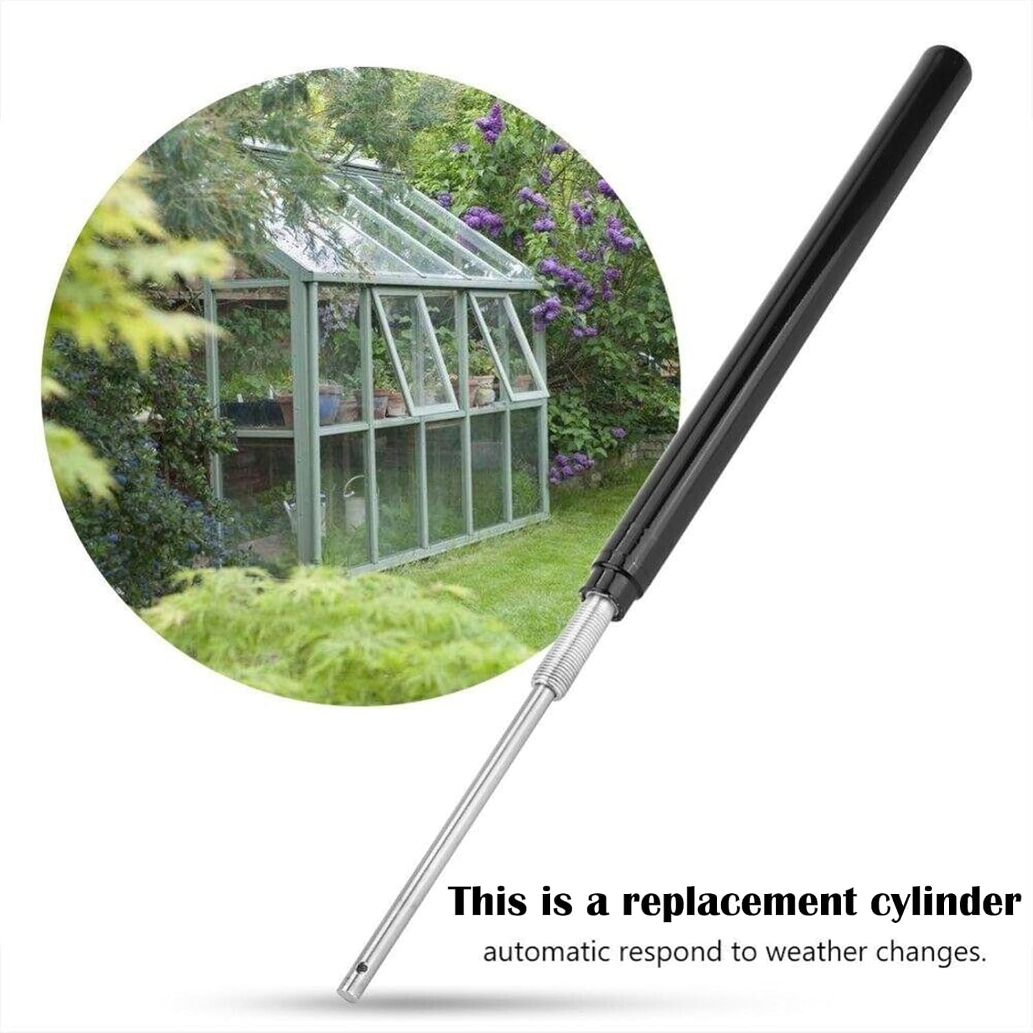 Replacement Cylinder for Automatic Vent Opener Temperature Controlled Window Greenhouse Accessories, Automatic Greenhouse Cylinder for Window Openers (Hydraulic Cylinder)