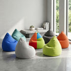 Gouchee Home Easy Collection Bean Bag Chair for Kids and Adults - Ink - Beanbag Couch for Indoor Living Spaces - Cozy Chair, Stylish, and Comfy Lazy Sofa Chair for Reading, Gaming, and More