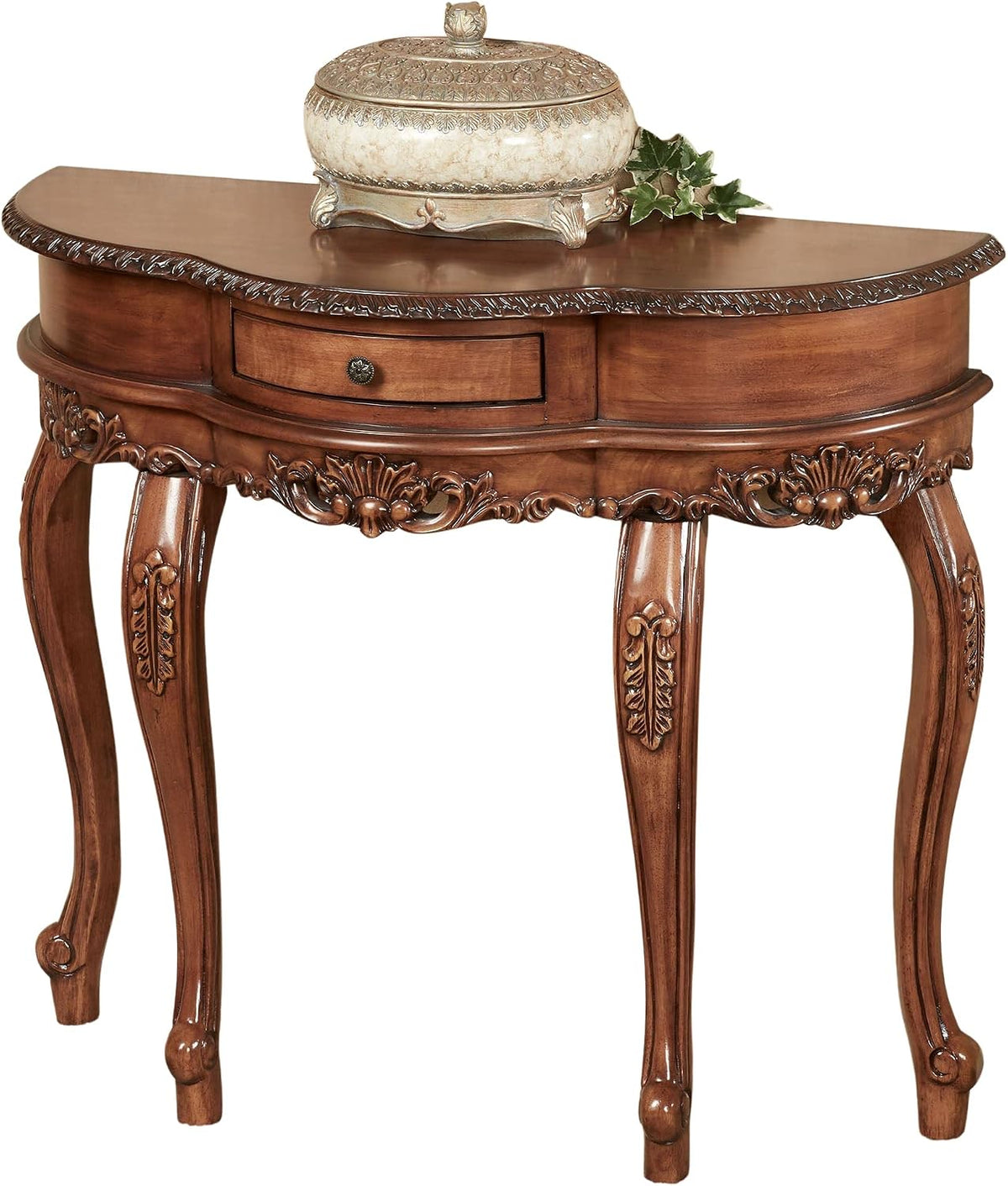Touch of Class Traditional Delegato II Console Table, Natural Cherry Finish