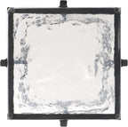 SAFAVIEH Couture Collection Giabelle Black/Clear Cast Glass Drink Table (Fully Assembled)