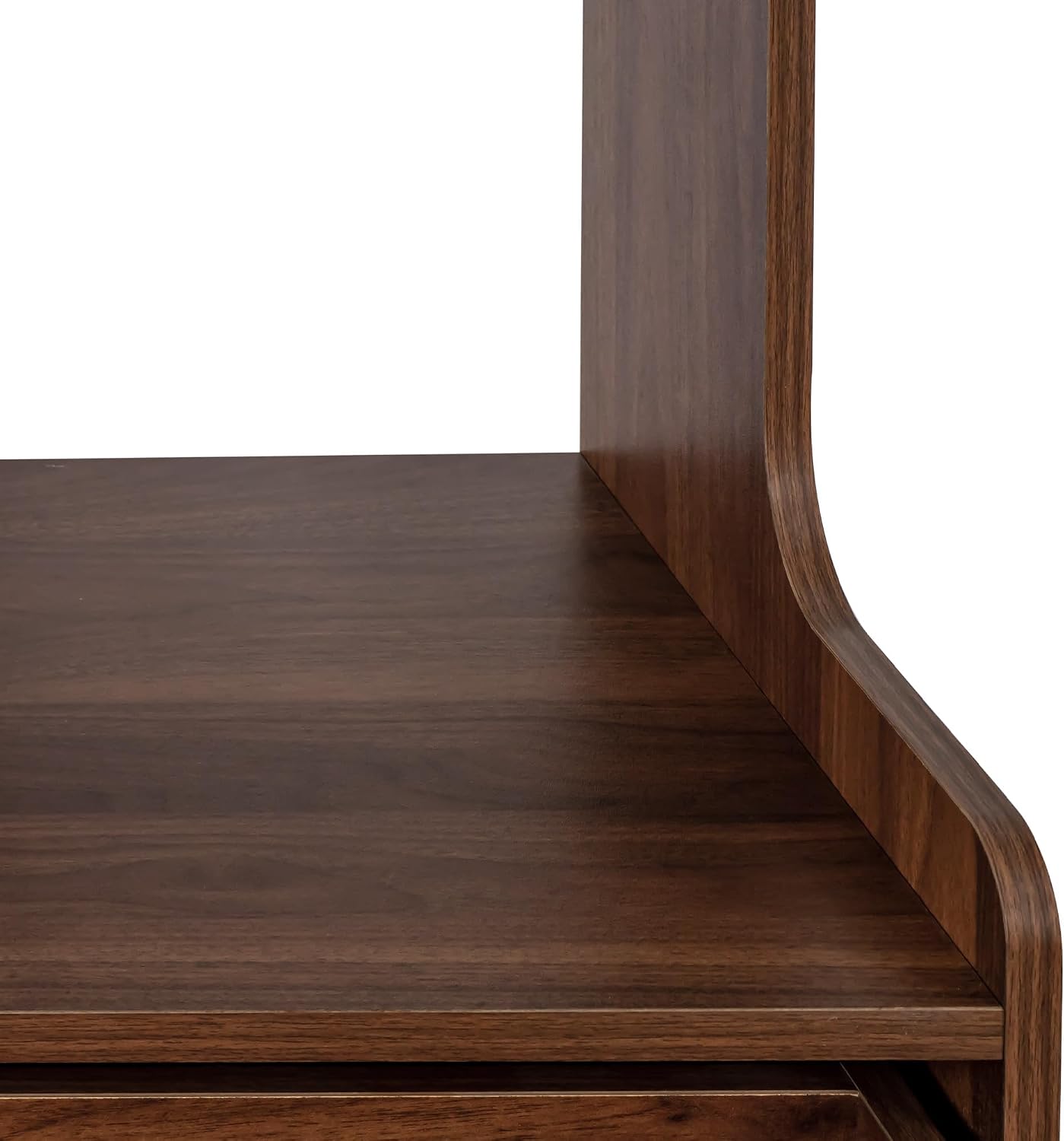 Dancongtea Kitchen Pantry Hutch Storage Cabinet Farmhouse Buffet Sideboard with Microwave Stand and Cable Management Walnut for Kitchen Dining Room Coffee Bar
