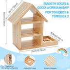 for House Toniesbox Shelf,Compatible with TonieBox 1 and Toniebox 2 Storage Toniebox Organize Display Shelf for 70-80 Tonies Figures Holder Compatible Charging Station for Kid's Room