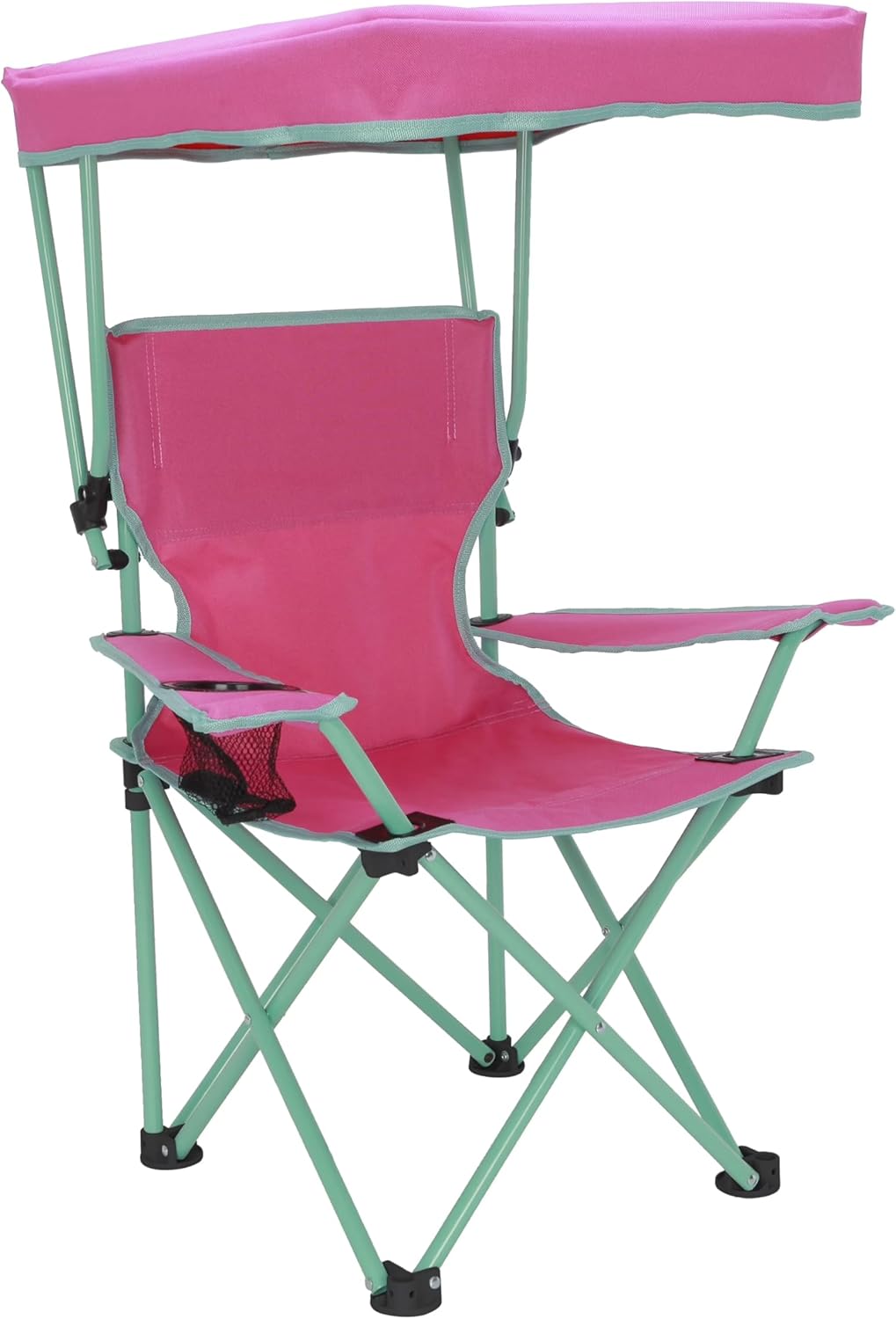 Canopy Chair with Safety Lock, Pink/Green, 125 lb. Capacity