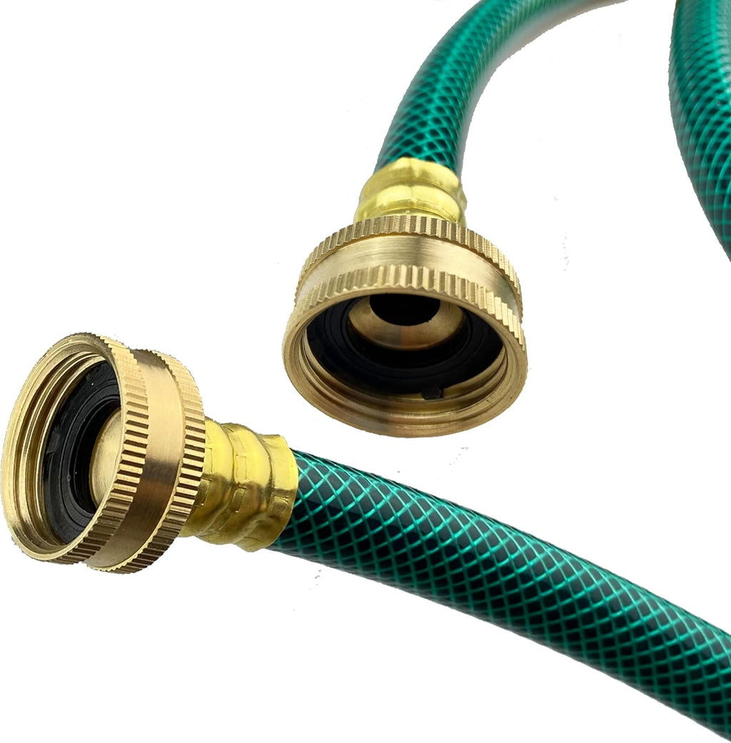 PVC Garden Hose 1/2 Inch Green Heavy Duty Water Hose with Solid Brass Fittings,No Leaking, Flexible,for outdoors,Lawns,Patio (75 FT, Green, Brass Fittings)