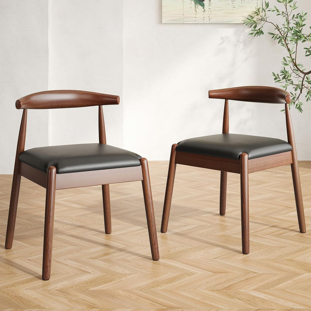 Soohow Dining Chairs Set of 2, Mid Century Modern Kitchen & Dining Room Chairs for Dining Room,Dining Chairs with Solid Wood Legs