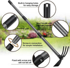 Hoe Garden Tool, 45 Inch Garden Hoe Long Handle for Weeding, Hoe Cultivator 2 in 1 Hand Garden Tools for Gardening Planting