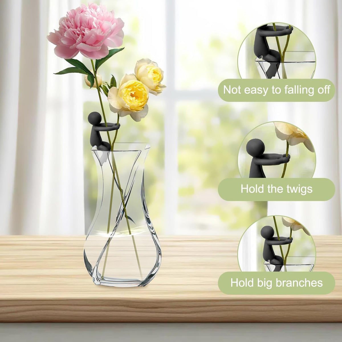 Plant Propagation Buddy, 6pcs Plant Propagation Holder, Plant Cutting Holder Plant Support for Sprouts, Propagation Buddy for Indoor Gardens Or for Stems, Shoots and Cuttings