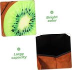 COLLBATH Fruit Stool Box Storage Folding Seat for Living Room Bedroom Boys and Girls' Room Fruit Stool