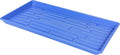 SUNPACK 10" x 20" Heavy Duty Shallow Plastic Seed Starting Tray, Blue, 1" - No Drainage Holes, Perfect for Greenhouses or Indoor Gardening