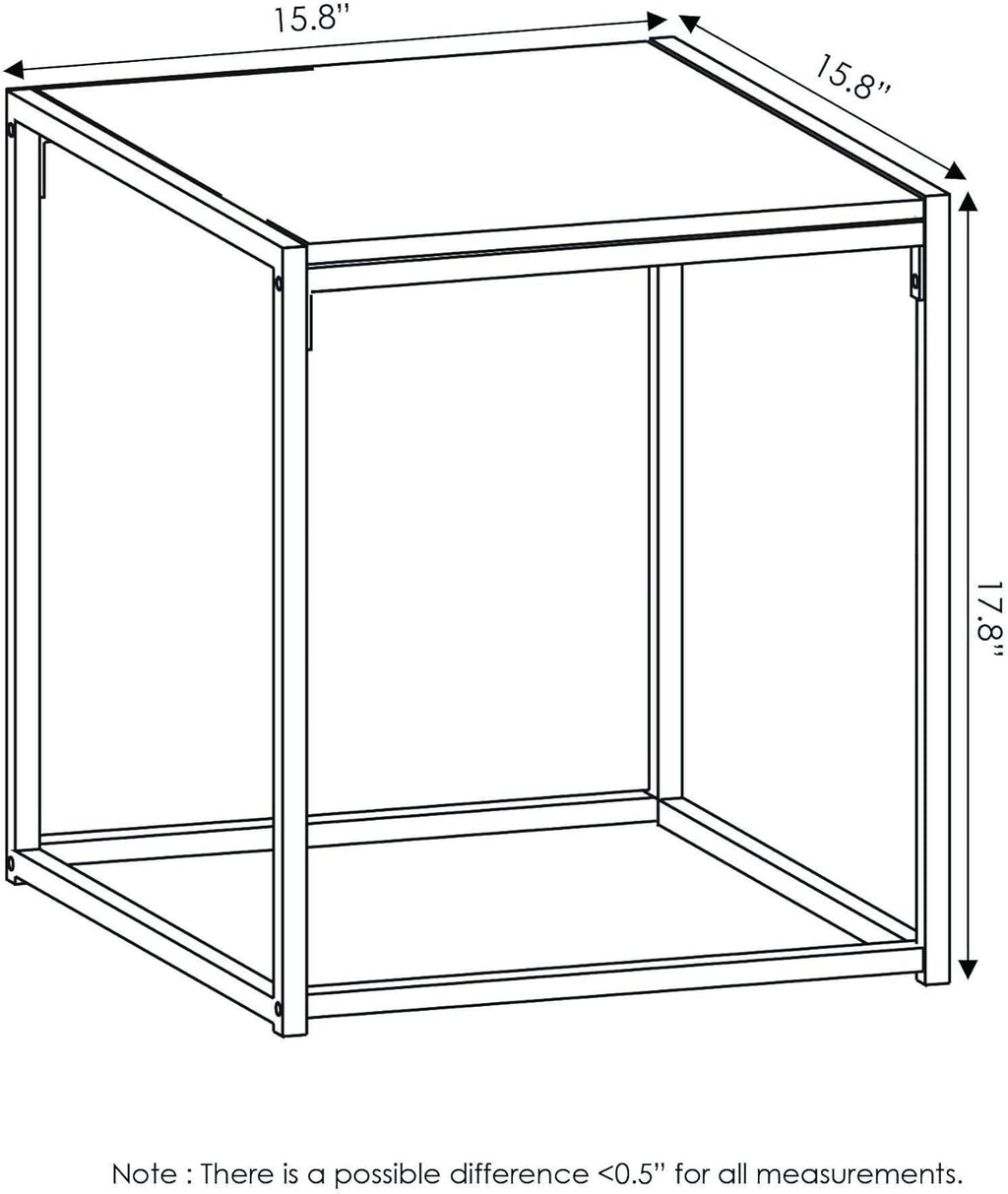 Furinno CAMNUS Metal Frame Living Room Table Set, French Oak Grey | Easy Assembly, Modern Coffee Table and Side Tables Set, End Table, for Couch, for Living Room, Bedroom, Home Office