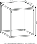 Furinno CAMNUS Metal Frame Living Room Table Set, French Oak Grey | Easy Assembly, Modern Coffee Table and Side Tables Set, End Table, for Couch, for Living Room, Bedroom, Home Office