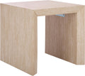 SAFAVIEH Home Collection - Woodrow Square Accent Table, Neutral Beige Faux Travertine Veneer (ACC7006B)