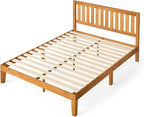 Zinus Alexia Solid Wood Platform Bed Frame with Headboard, Queen