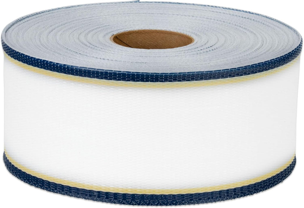 Lawn Chair USA Replacement Lawn Chair Webbing - Webbing for Lawn Chairs, Beach and Camping. UV-Resistant Webbing Strap Made with Durable Polypropylene (3" x 550', St. Augustine White)