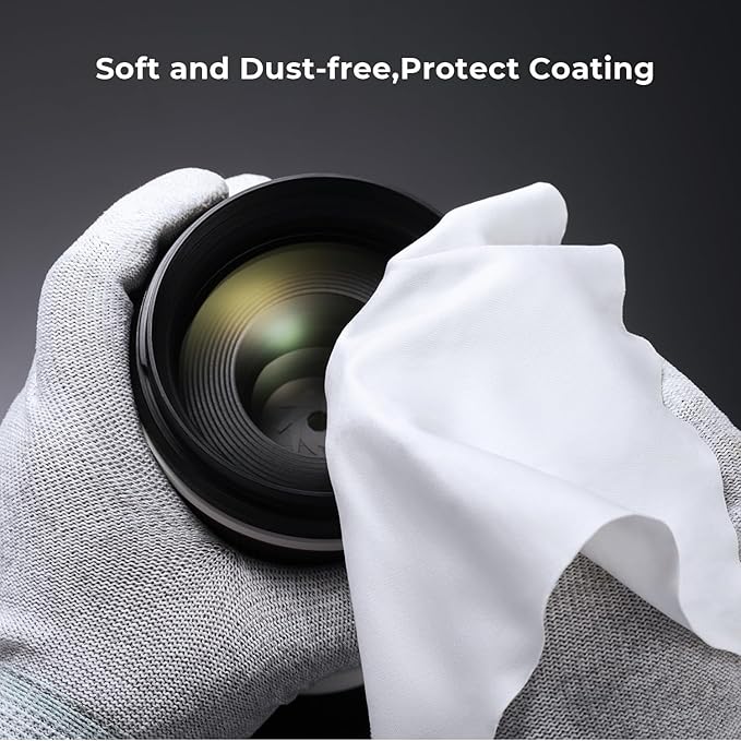 K&F CONCEPT 77mm White Mist 1/4 Filter, 18 Multi-Layer Coatings Dreamy Soft White Diffusion Filter with Cleaning Cloths for Portrait/Video/Vlog Photography