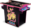 Arcade1Up Ms. PAC-MAN Head-to-Head Arcade Table, 12 Classic Games | Retro Home Arcade Machine with Light-Up Control Deck & Real-Feel Joysticks
