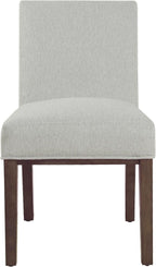 HomePop Kolbe Upholstered Dining Chair - Sustainable Gray Woven, 19.5" Seat Height, Ideal for 29-31 Inch Tables (Single Pack)