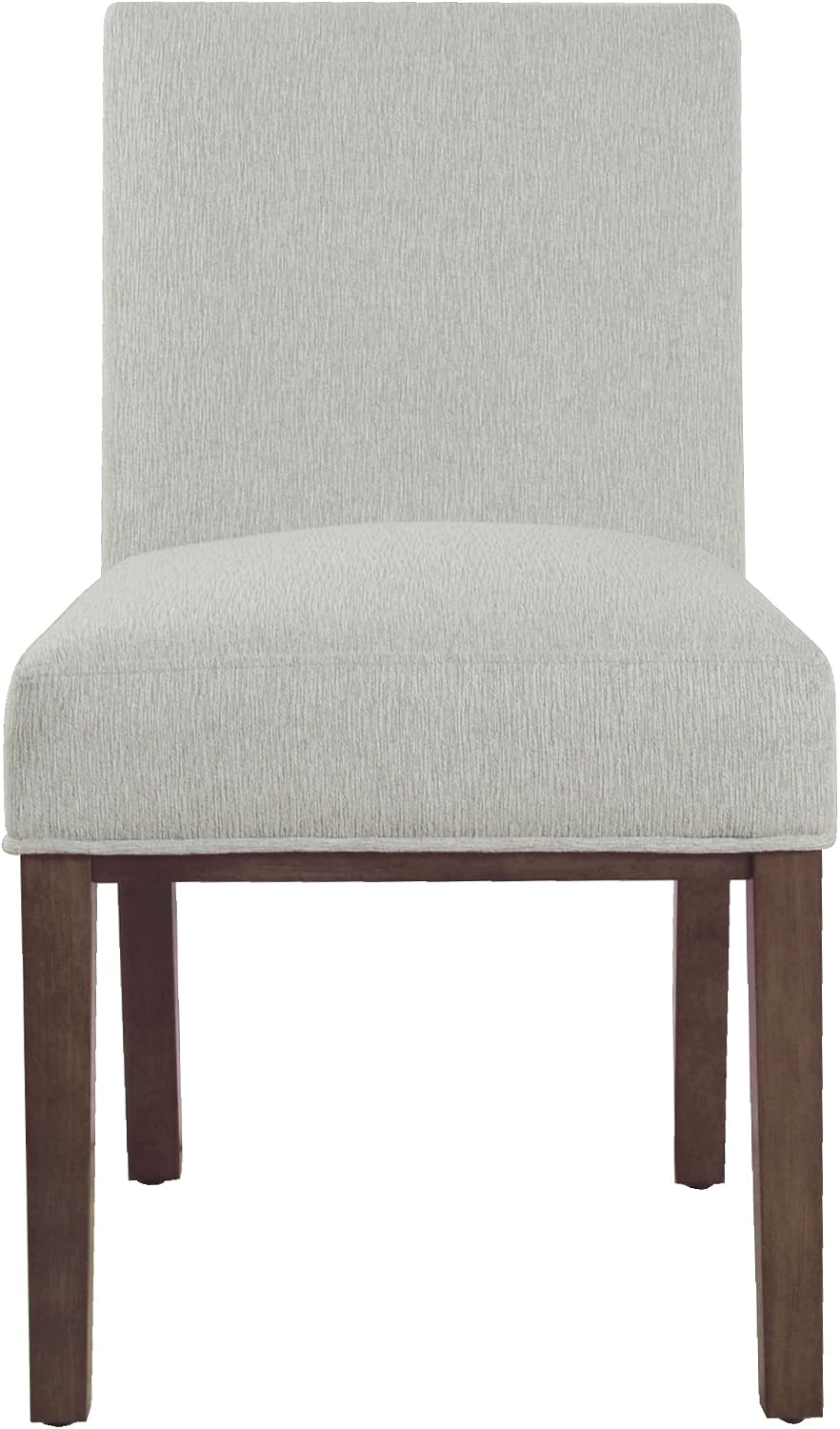 HomePop Kolbe Upholstered Dining Chair - Sustainable Gray Woven, 19.5" Seat Height, Ideal for 29-31 Inch Tables (Single Pack)
